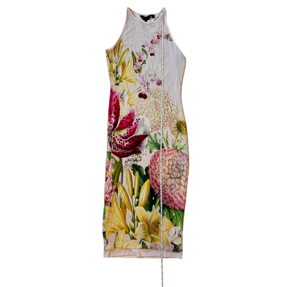 Ted Baker Julee Encyclopedia Floral Midi Dress 2 Pink Botanical Garden Party - Picture 9 of 15